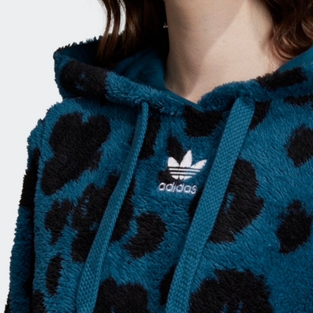 ADIDAS Bellista Sherpa Hoodie Size M - Picture 5 of 11